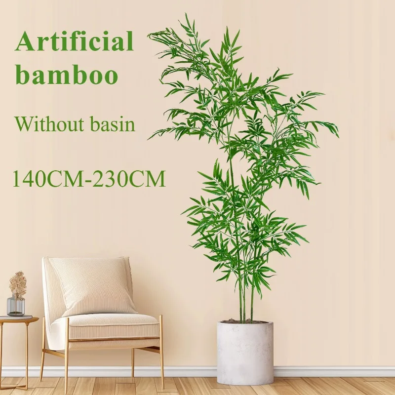 Ficus Lyrata Tree - Искусственный бамбук, большой зеленый бамбук от
